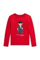 Хлопковый детский лонгслив Polo Ralph Lauren хлопок красный 312952134002