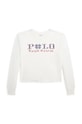 Detská bavlnená košeľa s dlhým rukávom Polo Ralph Lauren bavlna biela 313952100002