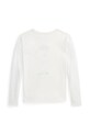 Хлопковый детский лонгслив Polo Ralph Lauren 313952134001 белый AW24