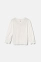 Дитячий бавовняний лонгслів United Colors of Benetton 3I1XG10FA.P.Seasonal білий AW24