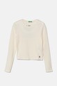 United Colors of Benetton longsleeve copii imprimeu bej 39QFC10K5.G.Seasonal