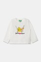 Хлопковый детский лонгслив United Colors of Benetton x Looney Tunes хлопок белый 3ATNG10HG.P.Seasonal