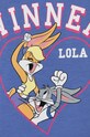 Дівчинка Дитячий бавовняний лонгслів United Colors of Benetton x Looney Tunes 3ATNG10HG.P.Seasonal фіолетовий