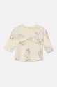 Бавовняний лонгслів для немовлят United Colors of Benetton бавовна бежевий 3VDDA1059.W.Seasonal
