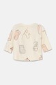 United Colors of Benetton longsleeve bawełniany niemowlęcy 3VDDA1059.W.Seasonal beżowy AW24