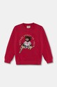 Guess bluza bawełniana dziecięca aplikacja bordowy H4BJ07.KAX73.G.9BYH