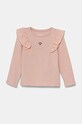 Guess longsleeve dziecięcy z elastanem różowy K4BI20.J1314.9BYH