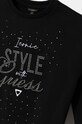 Dziewczynka Guess bluza bawełniana dziecięca J4BQ05.KAV34.9BYH czarny