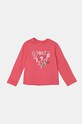 Guess longsleeve dziecięcy z elastanem różowy K4BI05.J1314.9BYH