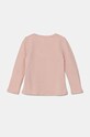 Guess longsleeve bawełniany dziecięcy K4BI06.J1314.9BYH różowy AW24