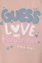 Dziewczynka Guess longsleeve bawełniany dziecięcy K4BI06.J1314.9BYH różowy