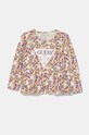 Detské tričko s dlhým rukávom Guess potlač ružová K4BI10.J1313.9BYH