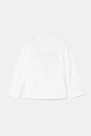 Guess longsleeve bawełniany dziecięcy K4BI13.J1314.9BYH biały AW24