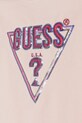 DÍVKA Dětské bavlněné tričko s dlouhým rukávem Guess K4BI13.J1314.9BYH růžová