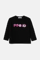 Detské tričko s dlhým rukávom Pinko Up s elastanom čierna F4PIBGTH204