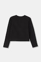 Дитячий бавовняний лонгслів Pinko Up F4PIJGTH024 чорний AW24