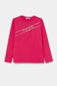 Pinko Up longsleeve dziecięcy aplikacja różowy F4PIJGTH066