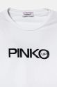 Fete Pinko Up longsleeve din bumbac pentru copii F4PIJGTH151 alb