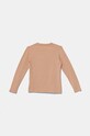 Дитячий бавовняний лонгслів Pinko Up F4PIJGTH151 помаранчевий AW24