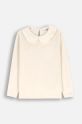 Coccodrillo longsleeve in cotone bambino/a con colletto beige ZC4143101EJG