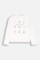 Detské tričko s dlhým rukávom Coccodrillo bavlna béžová ZC4143106MER