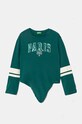 United Colors of Benetton longsleeve bawełniany dziecięcy aplikacja zielony 3I1XC10JD.G.Seasonal