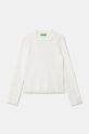 United Colors of Benetton longsleeve dziecięcy z elastanem biały 3F1AC203O.G.Seasonal