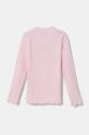 United Colors of Benetton longsleeve copii 3F1AG200S.P.Seasonal roz AW24