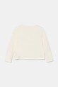 Дитячий бавовняний лонгслів United Colors of Benetton 3ATNG10HJ.P.Seasonal бежевий AW24
