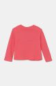 Хлопковый детский лонгслив United Colors of Benetton 3ATNG10HJ.P.Seasonal розовый AW24