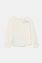 Хлопковый детский лонгслив United Colors of Benetton 3ATNG10H8.P.Seasonal бежевый AW24