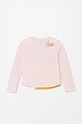 Detská bavlnená košeľa s dlhým rukávom United Colors of Benetton 3ATNG10H8.P.Seasonal ružová AW24