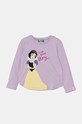 United Colors of Benetton longsleeve bawełniany dziecięcy nadruk fioletowy 3ATNG10H8.P.Seasonal