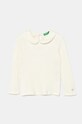 United Colors of Benetton longsleeve copii uni bej 3IVLG10GV.P.Seasonal