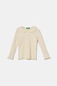 Детский лонгслив United Colors of Benetton с эластаном бежевый 3F1AG10H6.P.Seasonal