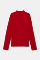 Хлопковый детский лонгслив United Colors of Benetton 3AOUC201O.G.Repro.9BYH красный AW24