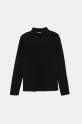 United Colors of Benetton longsleeve din bumbac pentru copii uni negru 3AOUC201O.G.Repro.9BYH