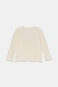 Detská bavlnená košeľa s dlhým rukávom United Colors of Benetton 3ATNG10GI.P.Seasonal béžová AW24