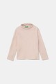 United Colors of Benetton longsleeve din bumbac pentru copii uni portocaliu 3AOUG2008.P.Seasonal