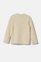 Хлопковый детский лонгслив United Colors of Benetton 3AOUG10H3.P.Seasonal бежевый AW24