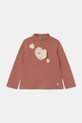Detská bavlnená košeľa s dlhým rukávom United Colors of Benetton bavlna oranžová 3AOUG10H3.P.Seasonal