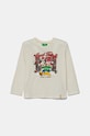 Хлопковый детский лонгслив United Colors of Benetton хлопок бежевый 3ATNG10GQ.P.Seasonal