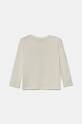 Дитячий бавовняний лонгслів United Colors of Benetton 3ATNG10GQ.P.Seasonal бежевий AW24