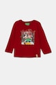Дитячий бавовняний лонгслів United Colors of Benetton бавовна червоний 3ATNG10GQ.P.Seasonal
