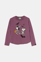United Colors of Benetton longsleeve din bumbac pentru copii imprimeu violet 3VR5C10OQ.G.Seasonal
