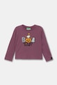 United Colors of Benetton longsleeve din bumbac pentru copii print violet 3VR5G10JA.P.Seasonal