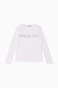 Дитячий лонгслів Patrizia Pepe J061 аплікація білий 7M0753