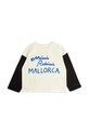 Dětské tričko s dlouhým rukávem Mini Rodini Mallorca 2462012911 bílá AW24