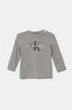 Детский лонгслив Calvin Klein Jeans с эластаном серый IN0IN00005.9BYH