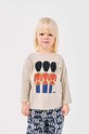 Bobo Choses longsleeve din bumbac pentru copii Little Tin Soldier bej 224AC020